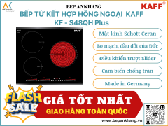 Bếp từ kết hợp hồng ngoại Kaff  KF - S48QH Plus Made in Germany